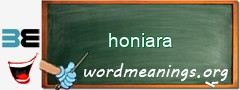 WordMeaning blackboard for honiara